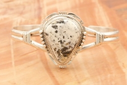 Navajo Jewelry Genuine White Buffalo Turquoise Bracelet